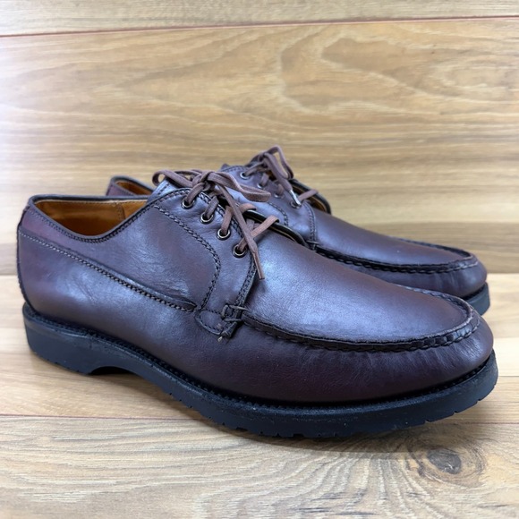 Alden Vintage Moc Toe Oxford Men 8.5 B/D Choromexcel Burgundy Brown Leather 701 main image 8